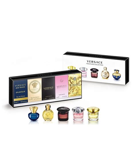 miniature perfume set versace|Versace deluxe miniature gift set.